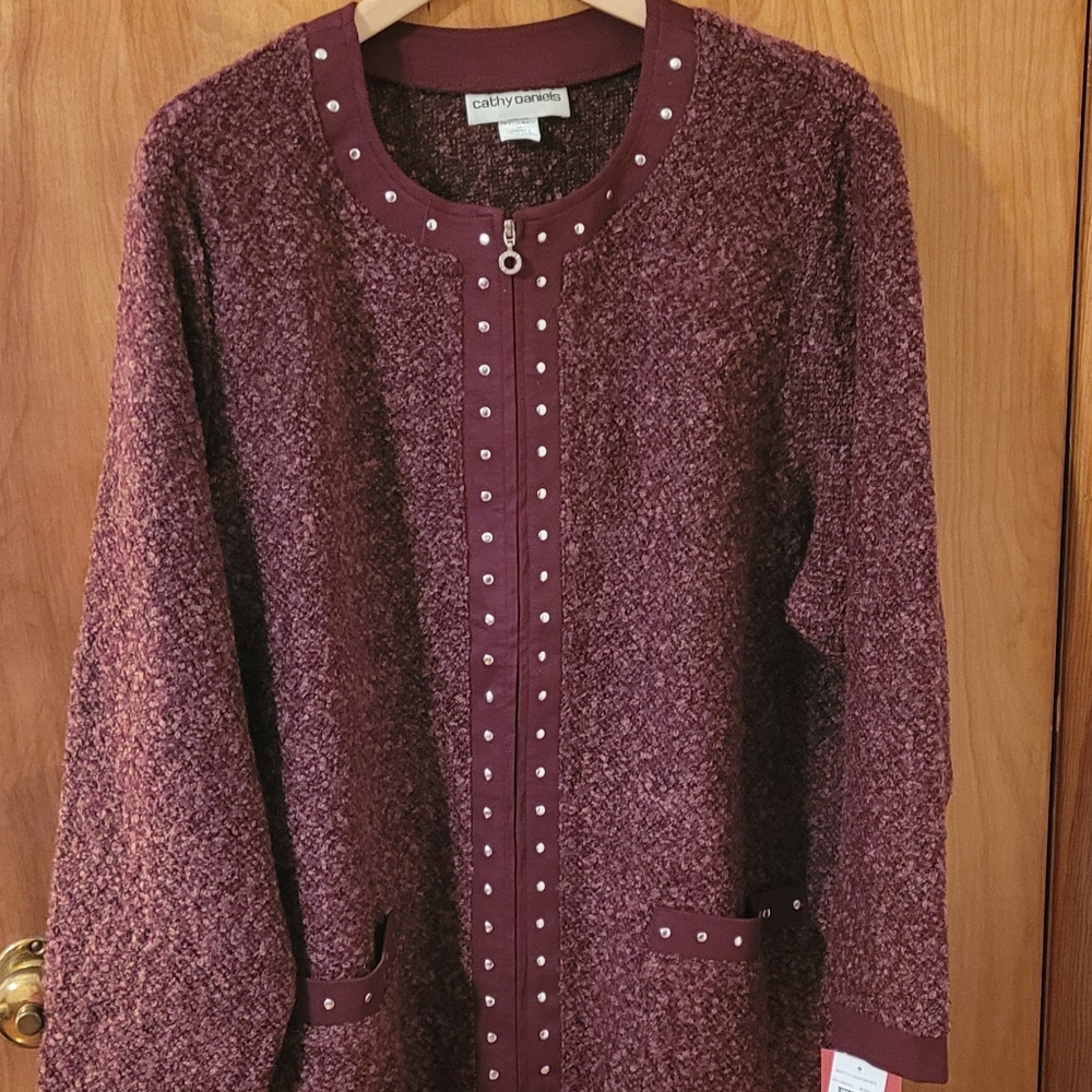 Zippered sweater
